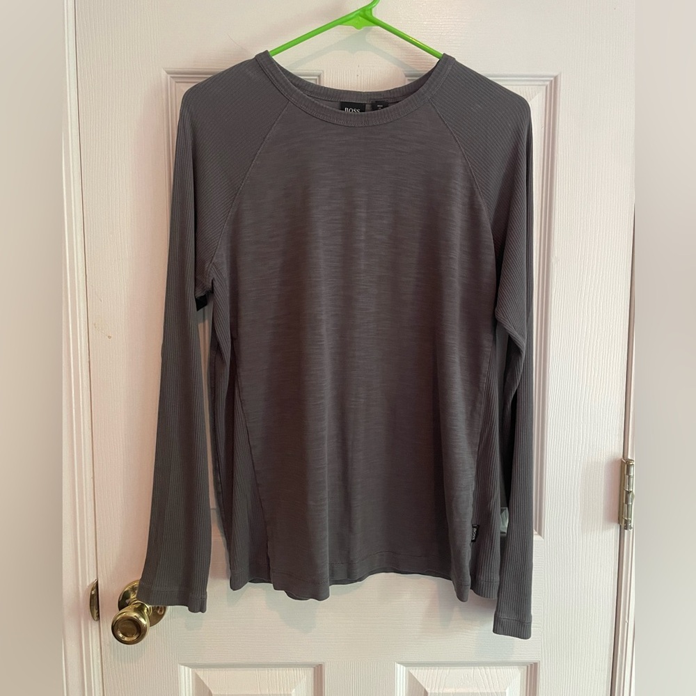 Hugo Boss Long Sleeve Shirt Gray Medium
